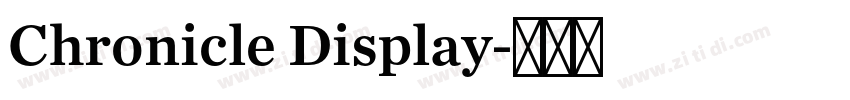 Chronicle Display字体转换